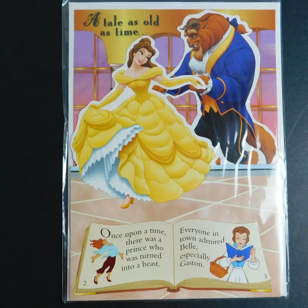 Disney Birthday Cards Pop-Up Storybook & Envelopes Wish Fun Cinderella Lot of 5